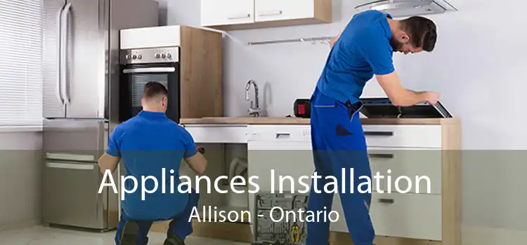 Appliances Installation Allison - Ontario