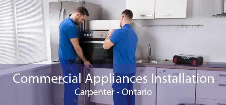 Commercial Appliances Installation Carpenter - Ontario