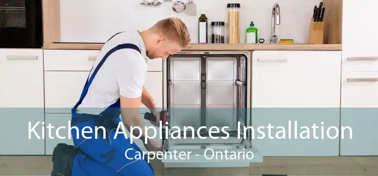 Kitchen Appliances Installation Carpenter - Ontario