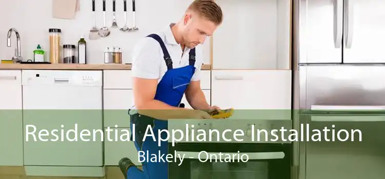 Residential Appliance Installation Blakely - Ontario